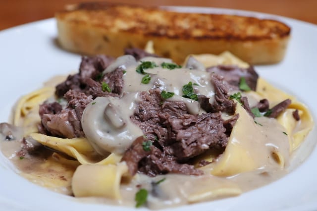 Short Rib Stroganoff.
