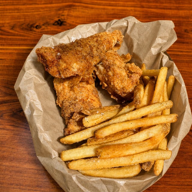 Chicken Strips & Fries.