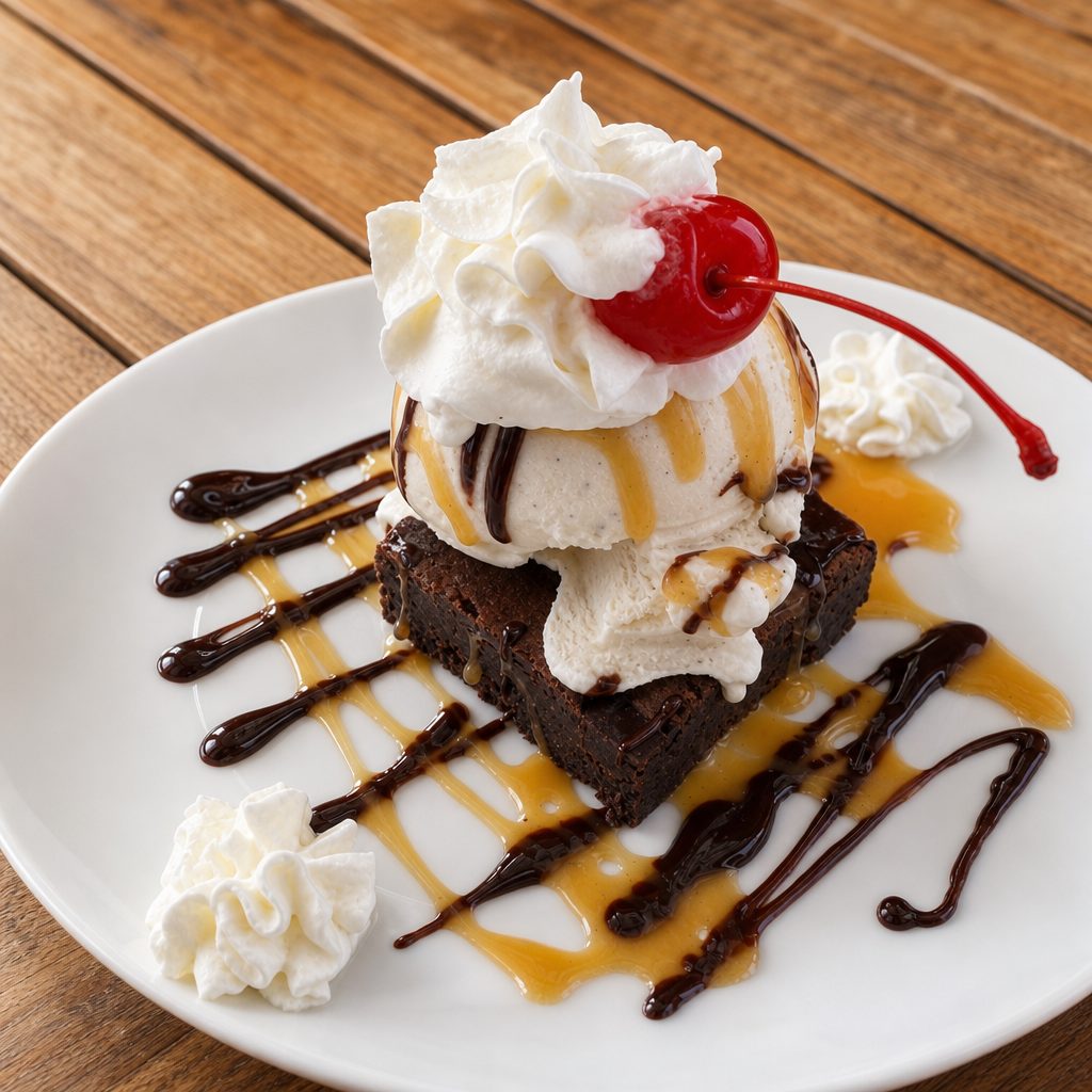 Brownie Sundae.