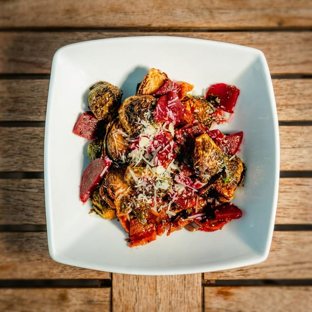 Maple Bacon Beet Brussels.