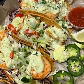 Three Drunken Shrimp California Taco